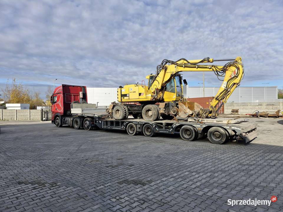 TRANSPORT NISKOPODWOZIOWY MASZYNY BUDOWLANE Transport
