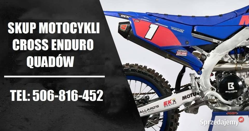 SKUP MOTOCYKLI CROSS ENDURO QUADÓW ATV SSV UTV Skup pojazdów łódzkie Piotrków Trybunalski