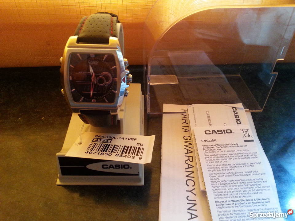 Zegarek Casio Edifice EFA120L1A1 gwrancja do Warszawa