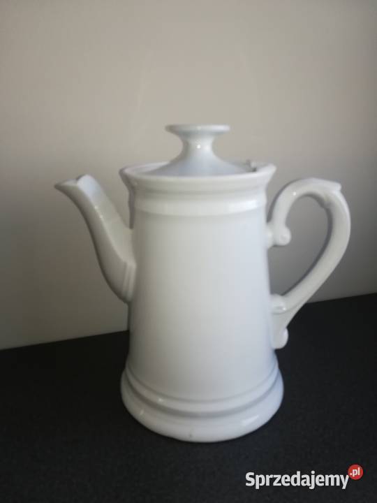 Biały porcelanowy dzbanek porcelana śląska pomorskie Gdańsk