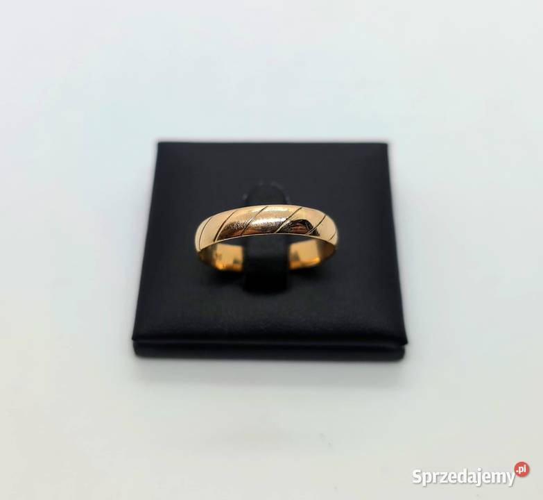Złota obrączka próby 585 307g Rozmiar 24 złoto Obrączki Elbląg