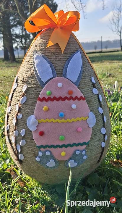 Jajo jutowe 40 pisanka Wielkanoc Kraków sprzedam