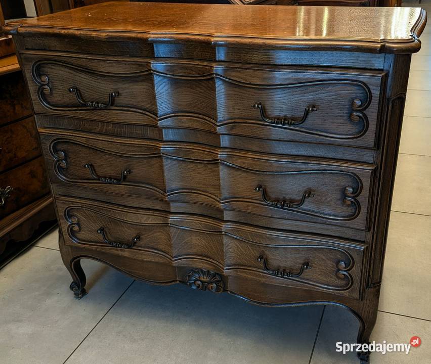 ładna dębowa komoda ludwikowskasklep Dąbrowa Dąbrowa Górnicza
