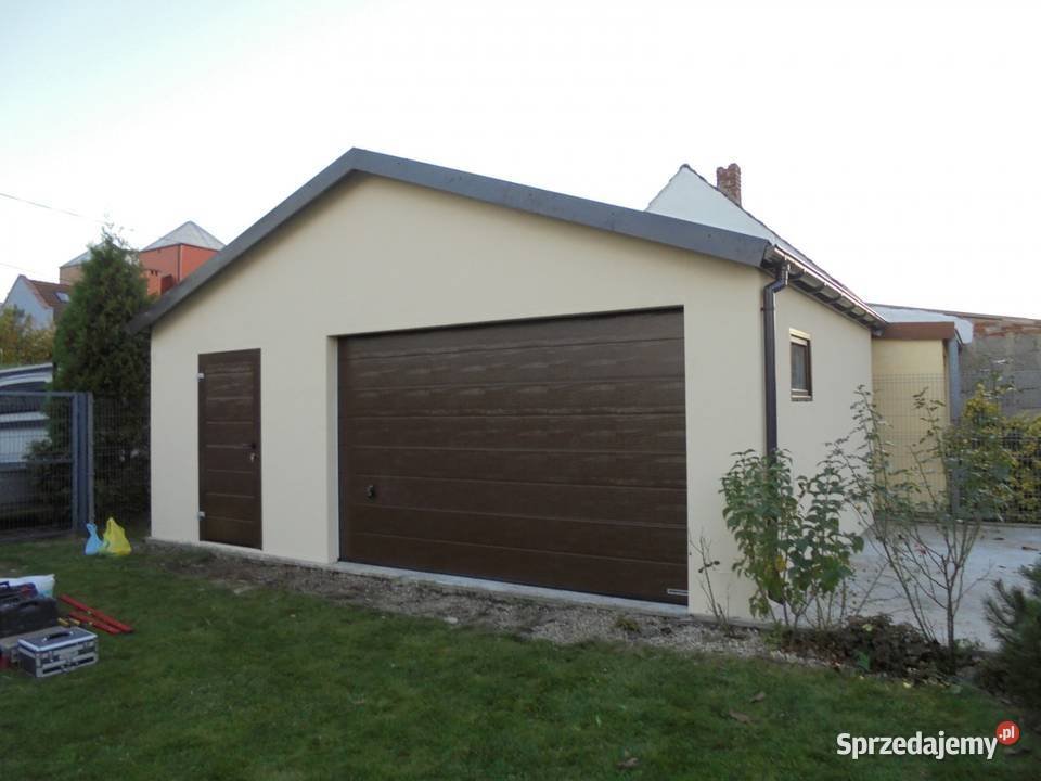 Garaż tynkowany blaszany dwuspadowy samodzielny warmińsko-mazurskie sprzedam