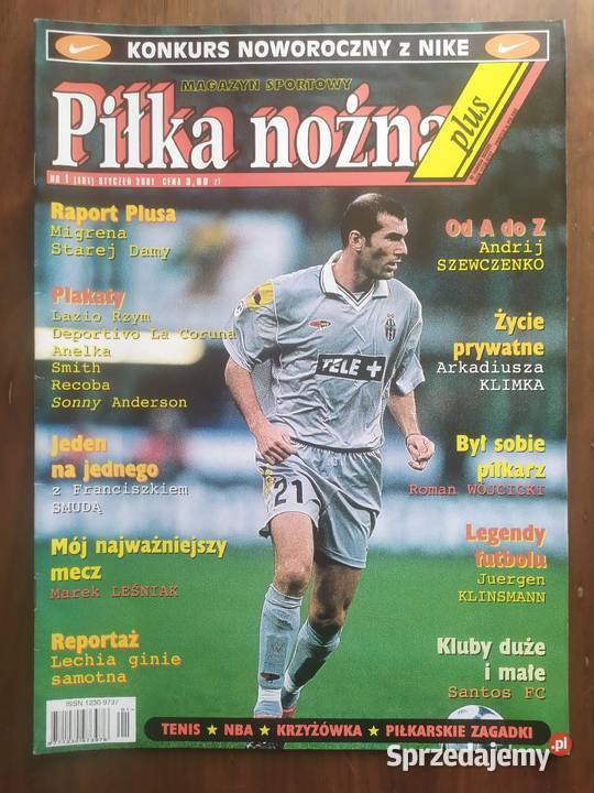 Piłka Nożna Plus 16 2001 Rok wydania 2001 Łódź