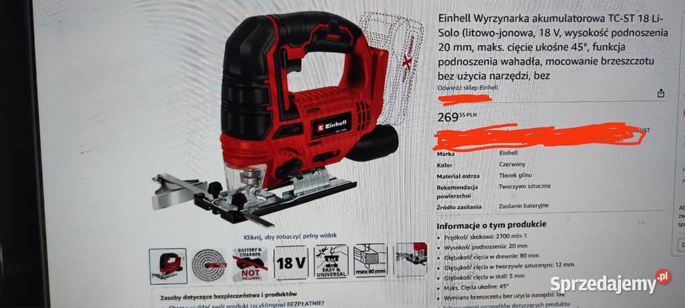 Wyrzynarka Einhell łódzkie