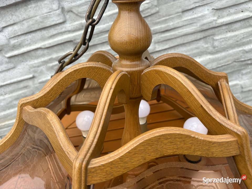 Piękny duży solidny żyrandol na 6 żarówek wielkopolskie Ostrów Wielkopolski