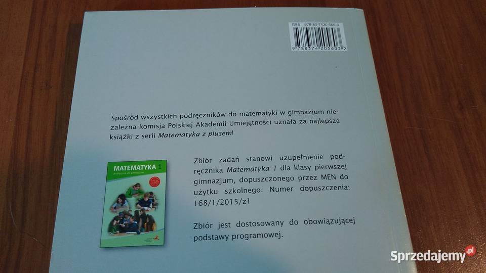 Matematyka z plusem 1 Zbiór zadań Jacek Lech Gdańsk