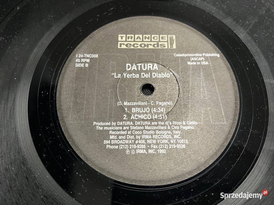 Datura La Yerba Del Diablo The Remixes House Błażejowice sprzedam