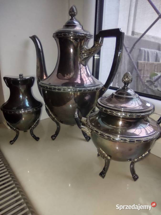 Serwis w Srebrze Wiskemann Belgia Pocz XX w Gniezno