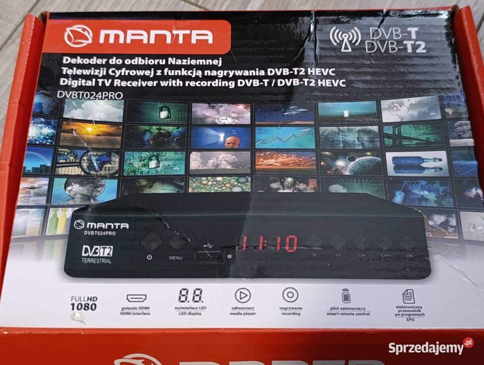 dekoder naziemnej telewizji cyfrowej Manta