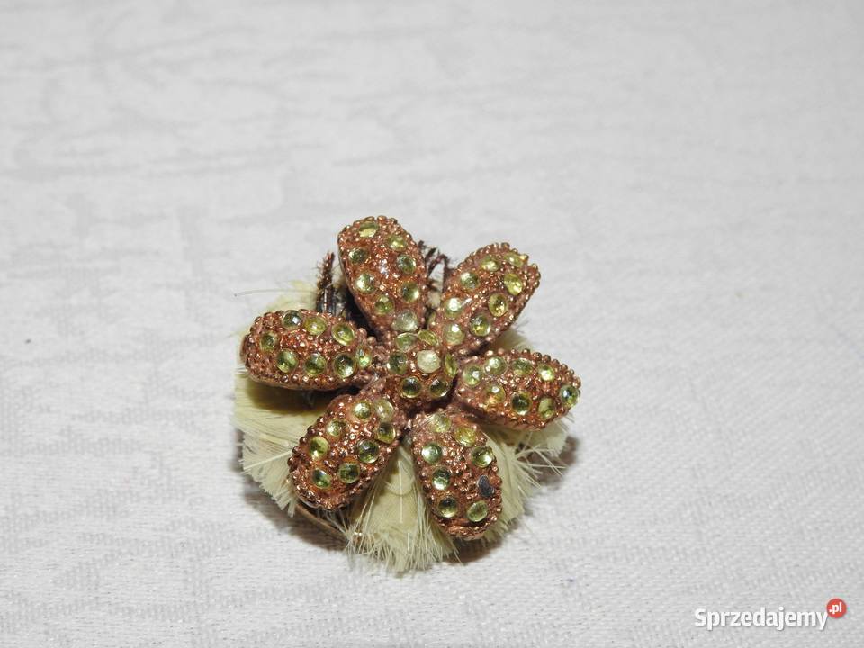 Broszka z kryształkami Ozdoby Przemyśl