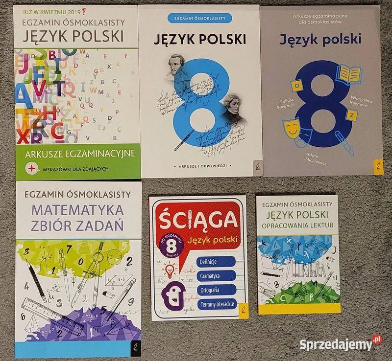 Egzamin ósmoklasisty Język polski Matematyka sprzedam
