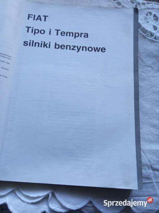 Fiat Tipo i Tempra książka instrukcja obsługi technika, nauki techniczne zachodniopomorskie Szczecin