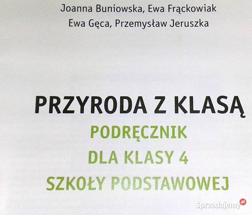 Przyroda z klasą 4 Joanna Buniowska Ewa Chełm