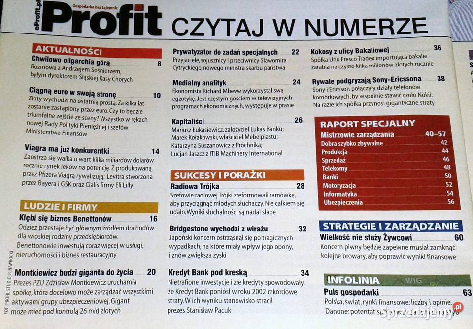Profit 3 2003 Biznes ekonomia Pozostałe