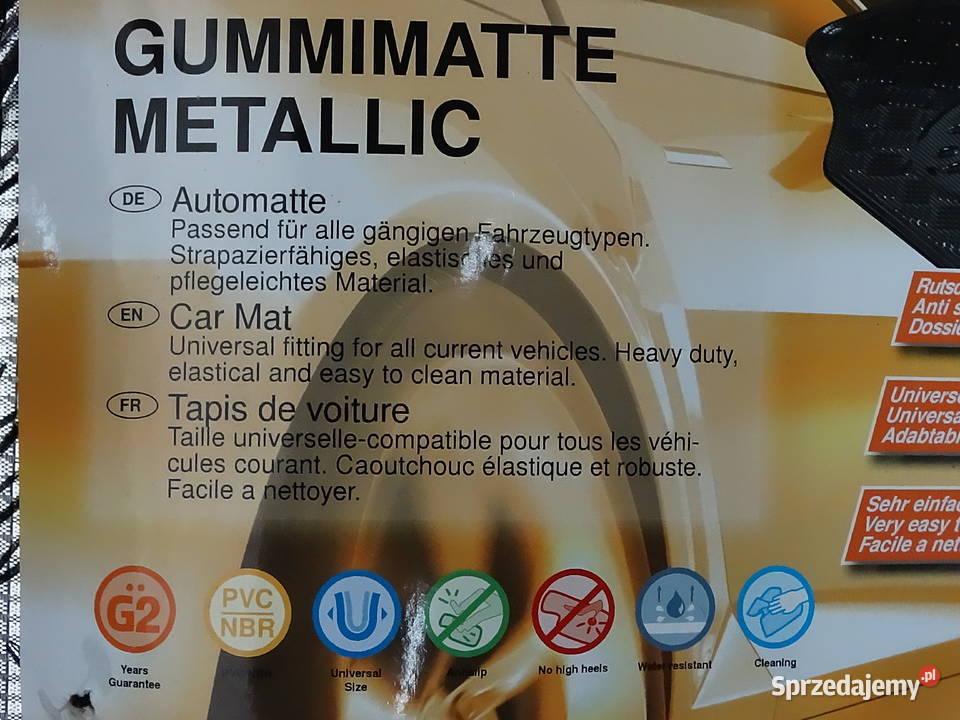 Nowy Kompleat Dywaników Samochodowych Metallic 4