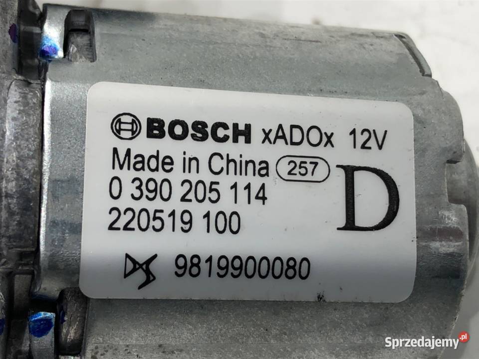 SILNIK WYCIERACZEK TYŁ OPEL CORSA F 9819900080