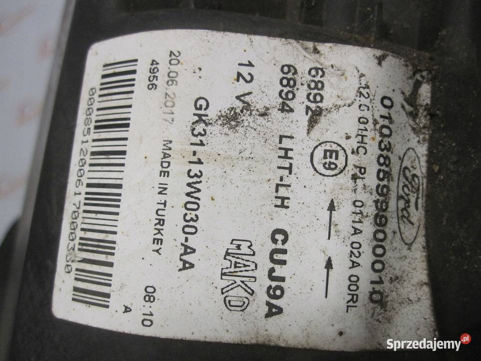 FORD TRANSIT 18r lampa lewa przód GK3113W030AA osobowe Kielce sprzedam