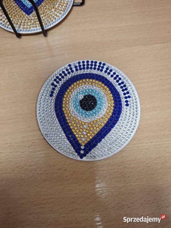 Podstawki pod kubki wyklejane diamencikami Warszawa