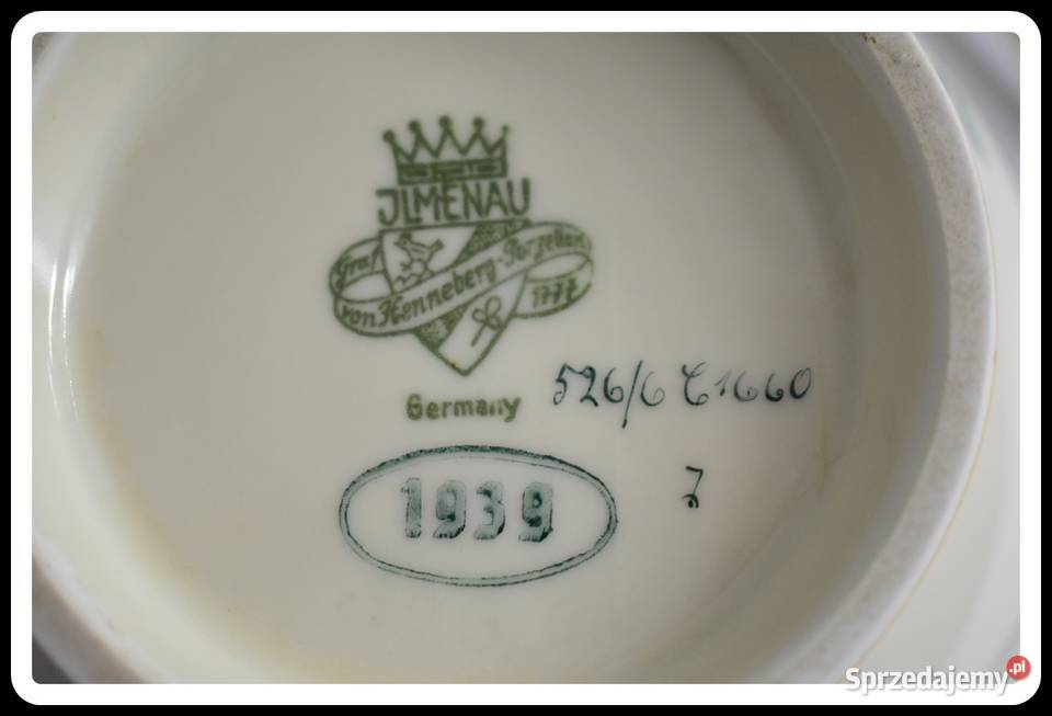 Porcelanowy wazon ILMENAU Graf von Henneberg Płock