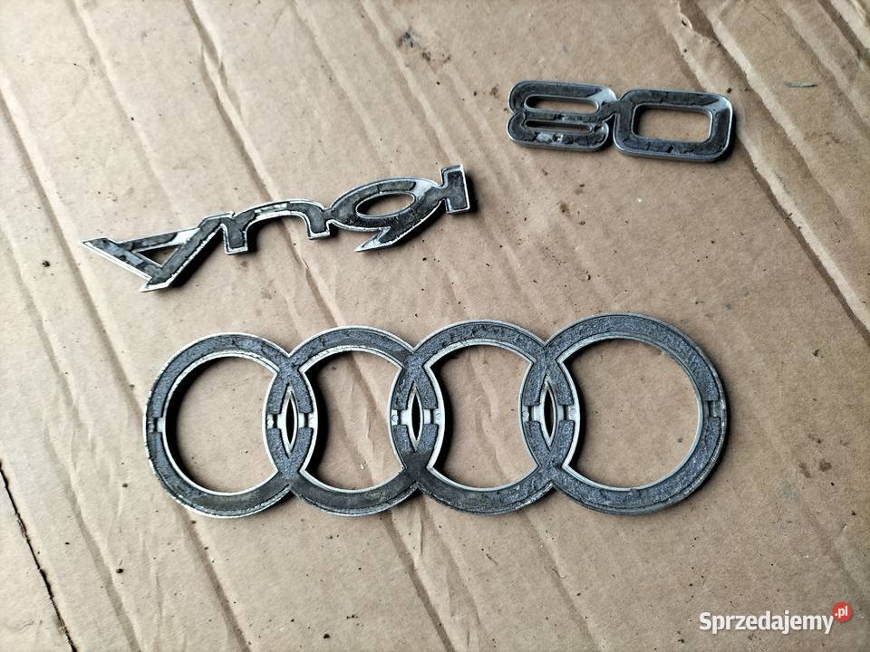 AUDI 80B4 80B3 ZNACZEK EMBLEMAT NAPIS osobowe Kamień-Kolonia