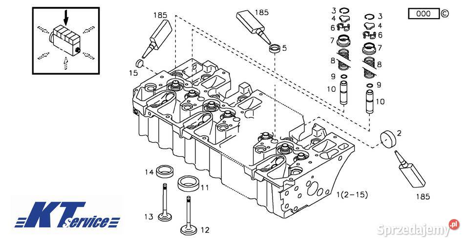 głowica kompletna do Volvo EC200D EC210D EW140C Łaskarzew