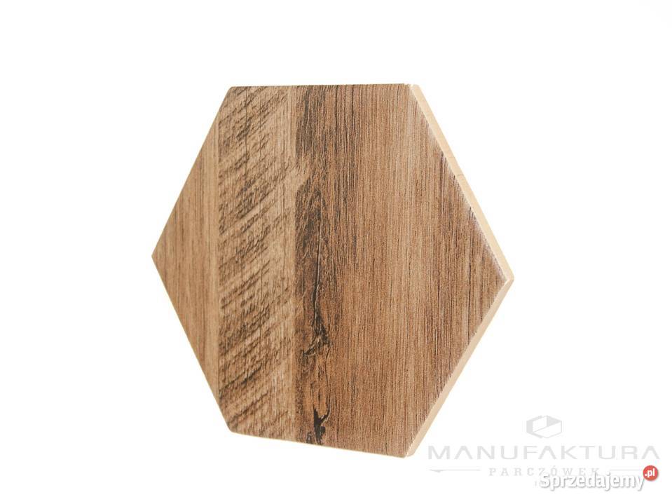 heksagon hexagon brown wood 12,5x14,5 producent
