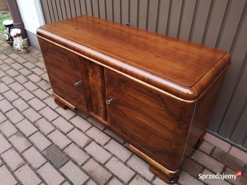 Komoda ARTDECO RTV Orzech Niska Stara Antyk Swarzędz