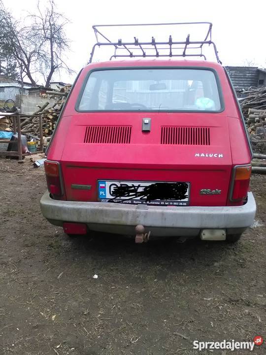 fiat 126p maluch czerwony 126 Bytów