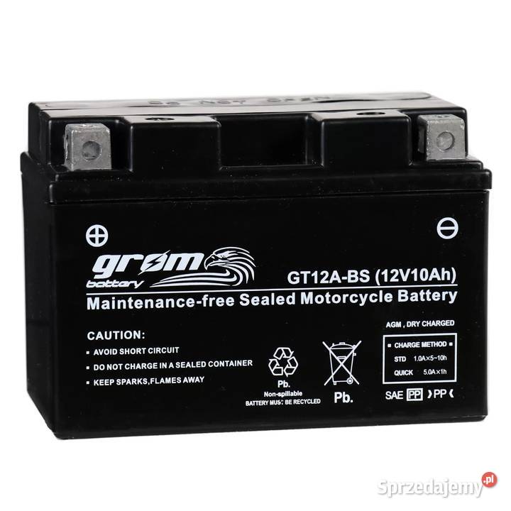 Akumulator motocyklowy GROM GT12ABS YT12ABS 12V Radom sprzedam
