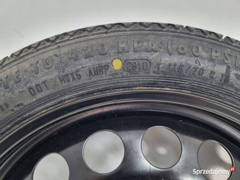 KOŁO ZAPASOWE DOJAZDOWE Opel Astra J K 11570 R16 lubelskie