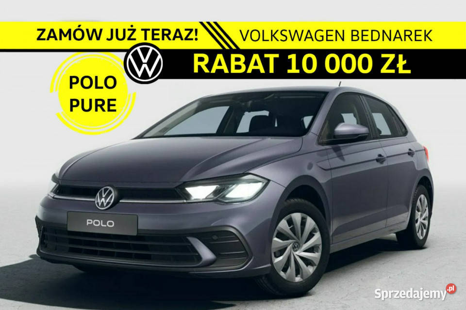 Volkswagen Polo Nowa wersja Pure 10 MPI 80 VI ASR (kontrola trakcji) Łódź sprzedam