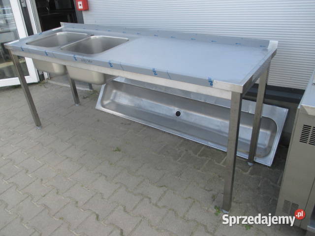Stół Zlew Gastronomiczny 2 Komorowy Z Blatem Ostrów Wielkopolski sprzedam