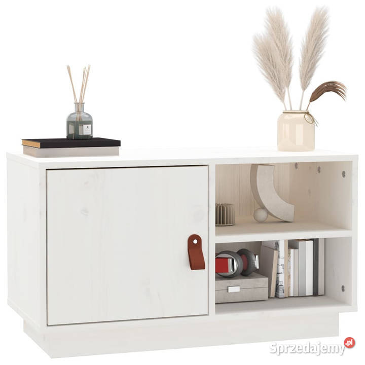 Szafka pod telewizor biała 70x34x40 lite drewno Warszawa