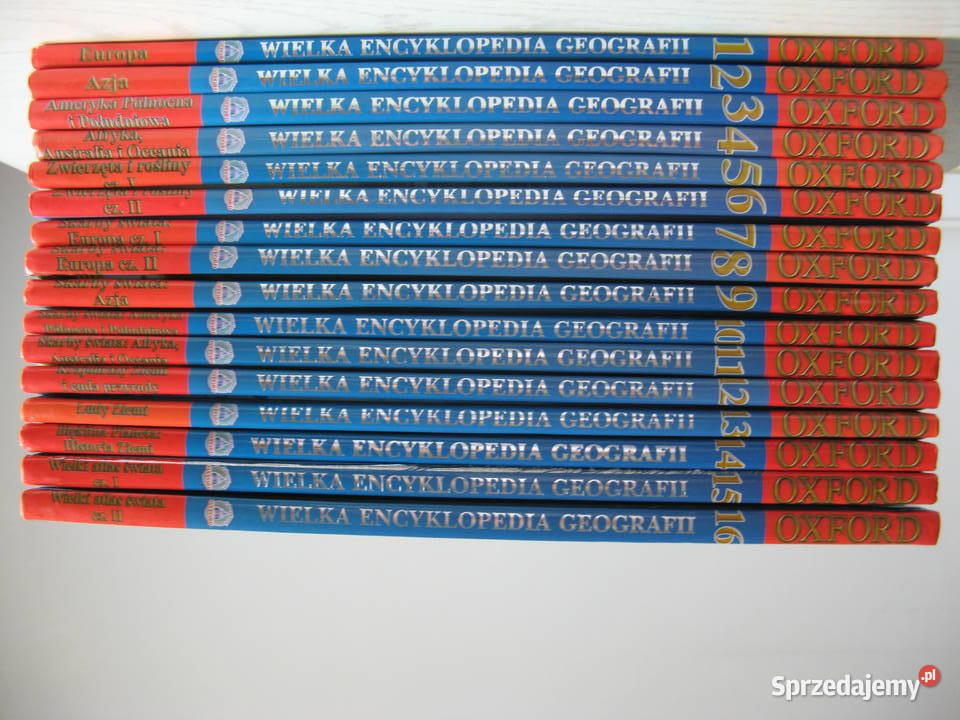 Oxford Wielka Encyklopedia Geografii komplet 16 Poznań