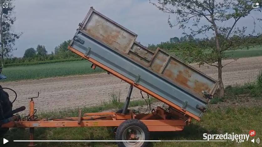 Przyczepa KVagnen 2000 wywrot 3strony kiper Końskowola