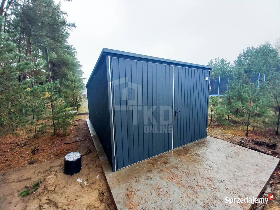 Garaż Blaszany 3x6 wiata Brama Antracyt TKD112 samodzielny Opole sprzedam