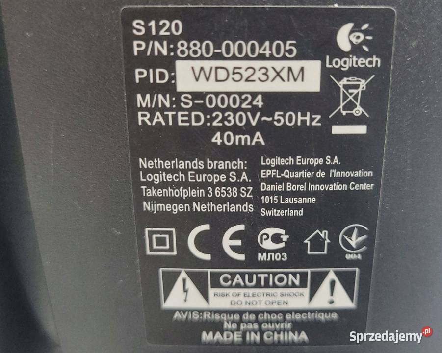 Glosniki Logitech S120 Stereo i inne Kołobrzeg sprzedam