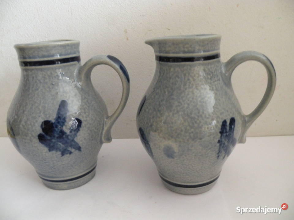 Dzbanek wazon z PRLu 2 Sygnowane Andrychów
