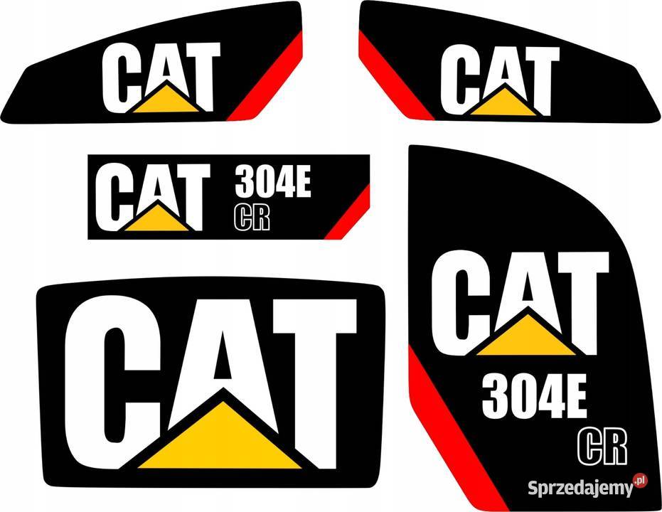 NAKLEJKI NA MASZYNĘ CAT 304E CR 305E CR Karoseria