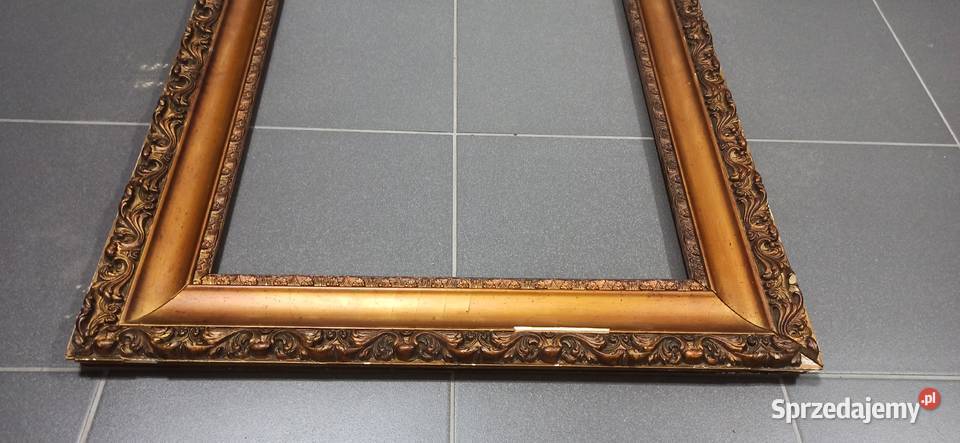 Rama obrazu stara drewniana 90x66 antyk sprzedam