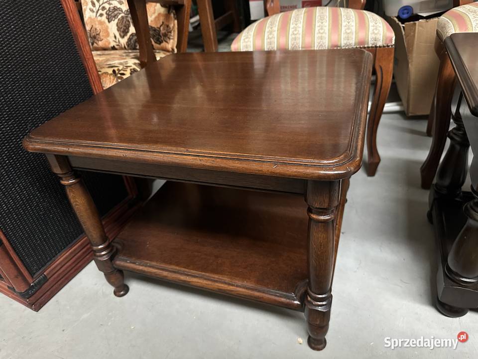 Dębowa ława kwadratowa 60 Sławoszewek sprzedam