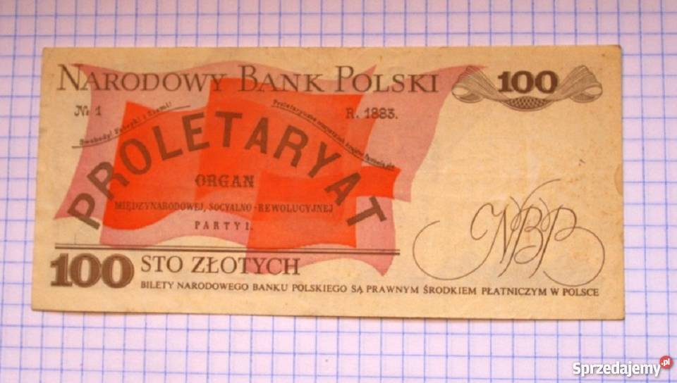 BANKNOT 100 ZŁOTYCH 1986 POLSKA LUDWIK WARYŃSKI Numizmatyka lubelskie Piszczac
