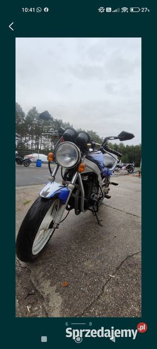 Suzuki GS z klatką pod treningi Luboń