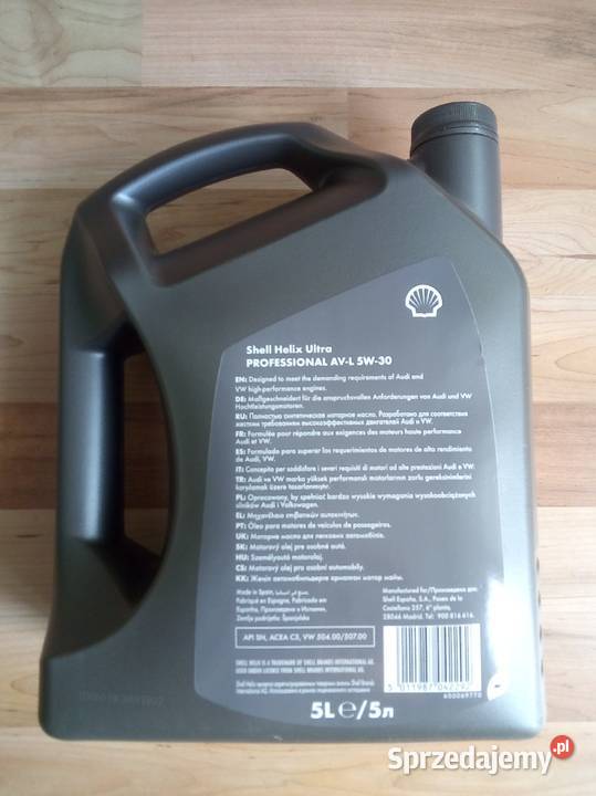 Olej Shell Helix Ultra Professiolal 5W30 AVL Stalowa Wola