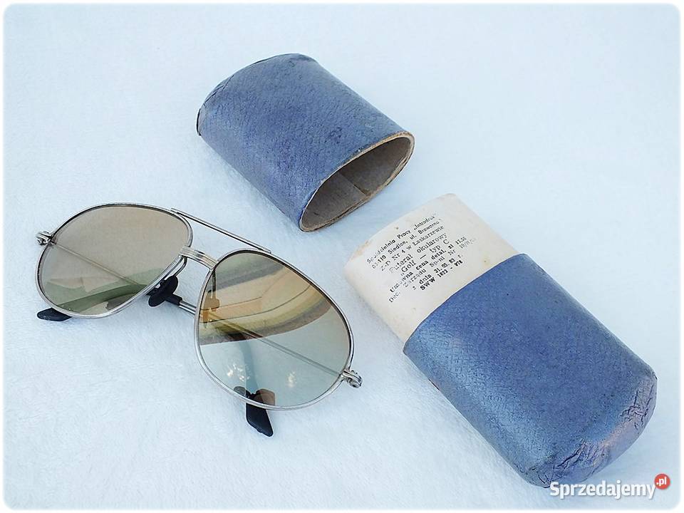 Stare Okulary przeciwsłoneczne Aviator Vintage w