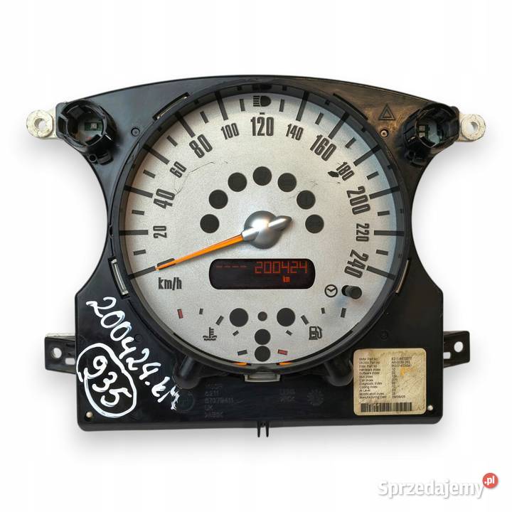 LICZNIK ZEGARY 6972077 Mini Cooper R50 R52 R53 osobowe