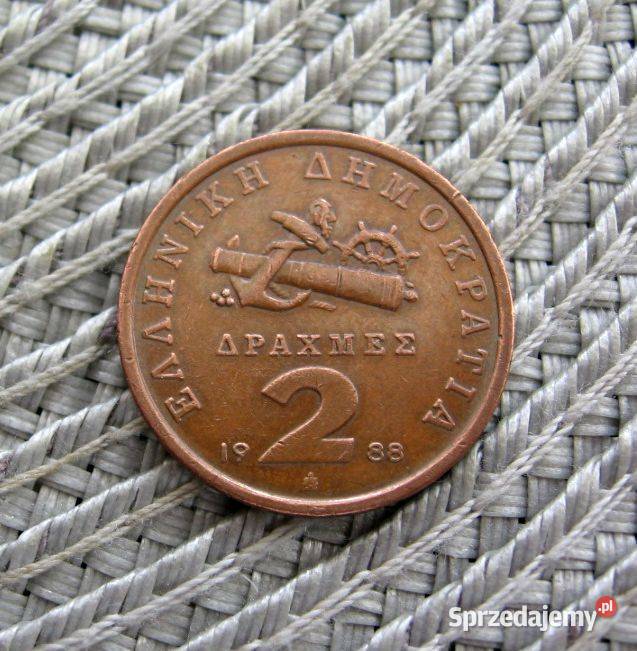Grecja 2 Drachma 1988r Kalisz