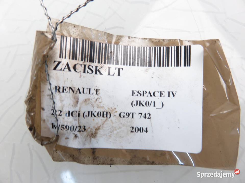 ZACISK LEWY TYŁ RENAULT ESPACE IV 22 dCi